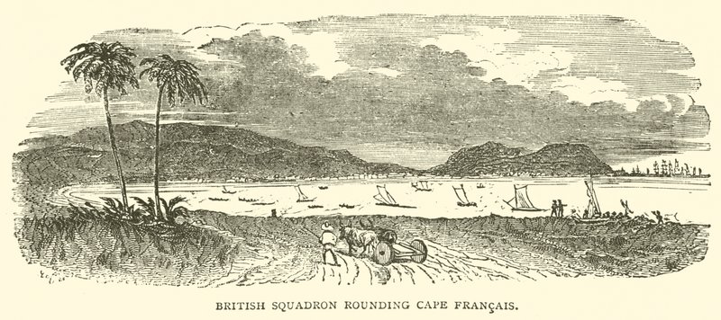 Britisches Geschwader um Kap Francais (Stich) von French School