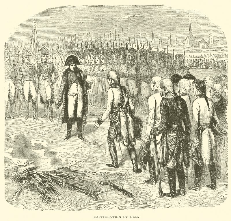 Kapitulation von Ulm (Stich) von French School