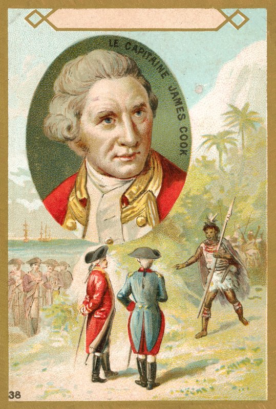 Kapitän James Cook, englischer Entdecker von French School