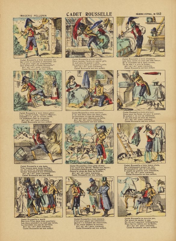 Comic-Strip von Cadet Rouselle von French School