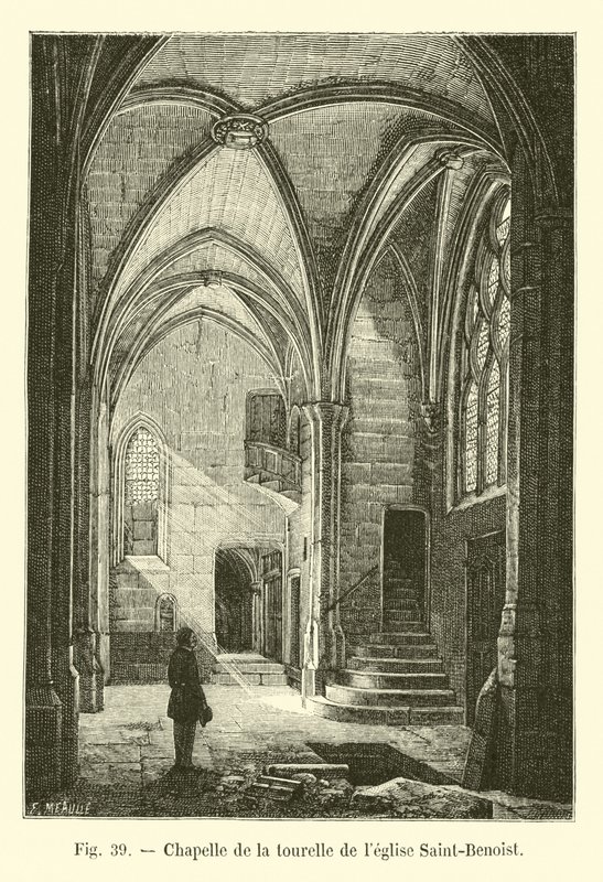 Kapelle des Turms der Kirche Saint-Benoist von French School