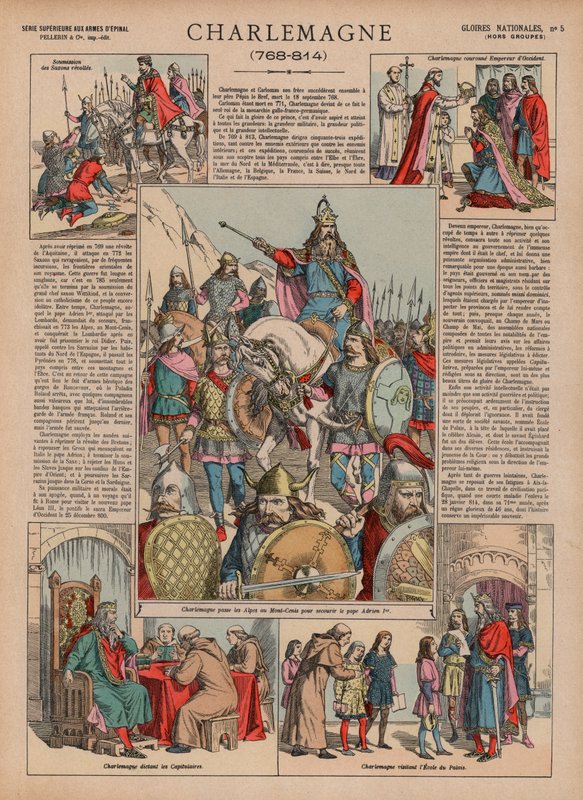 Karl der Große, 768-814 von French School