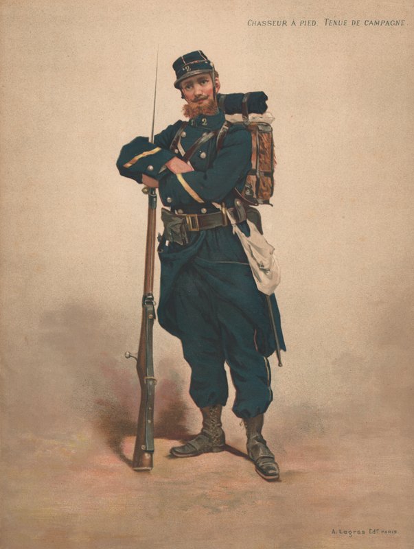 Fußjäger, Felduniform von French School