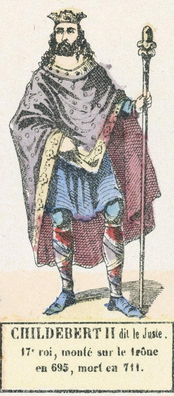 Childebert II. genannt der Gerechte von French School