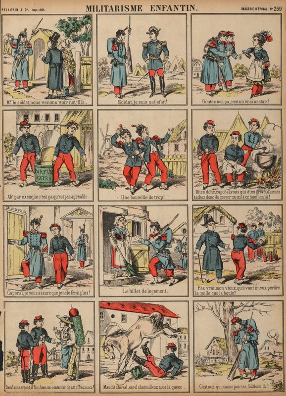 Kindlicher Militarismus von French School