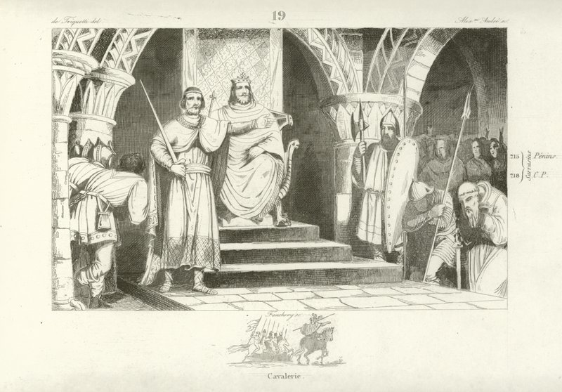Chilperich II., König der Franken von French School