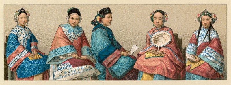 Chinesisches Kostüm von French School