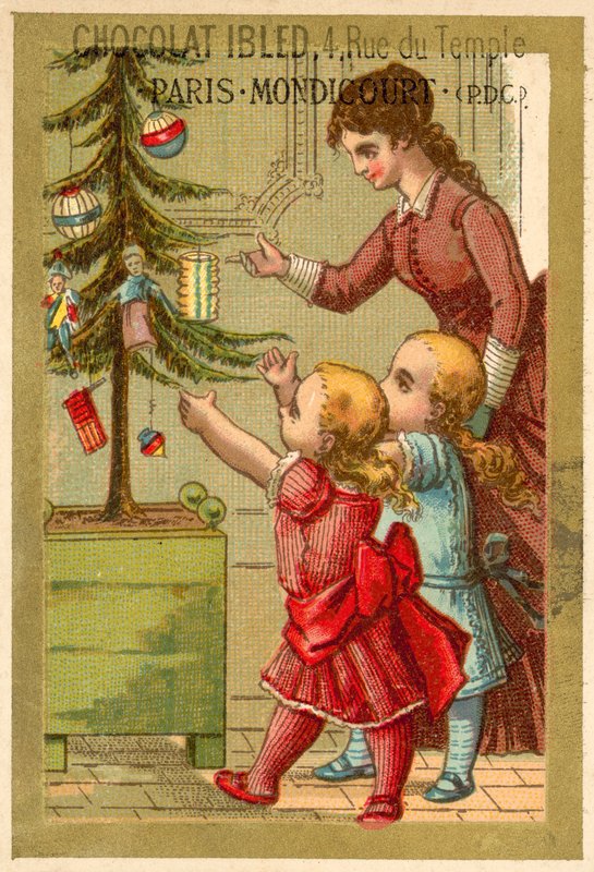 Weihnachtsszene von French School