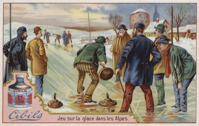 Cibils-Karte mit Curling von French School