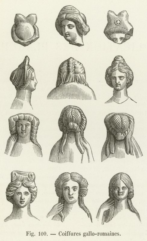 Gallorömische Frisuren von French School