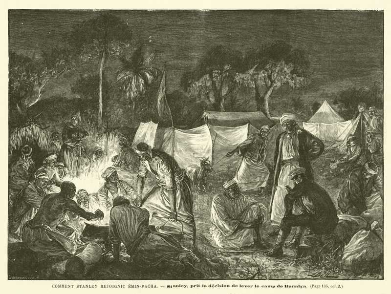 Wie Stanley Emin-Pascha erreichte (Gravur) von French School