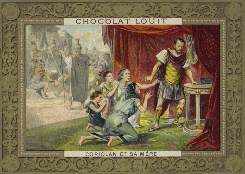 Coriolanus und seine Mutter von French School