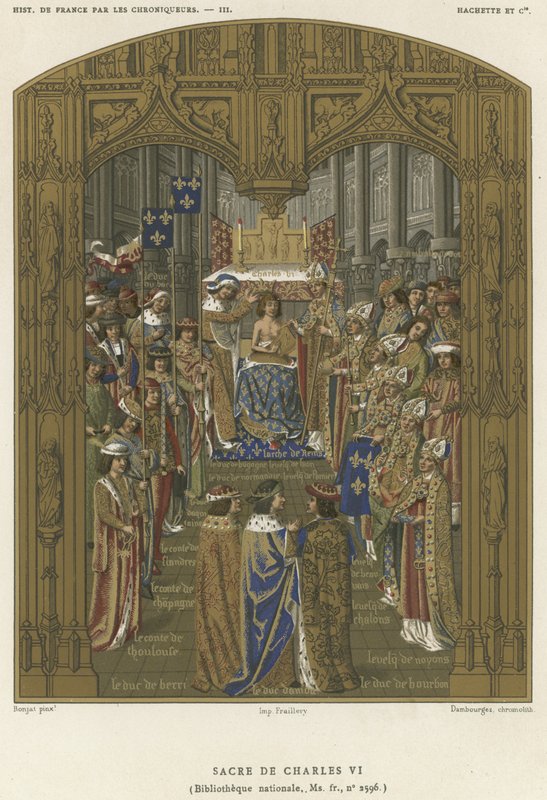 Krönung von Karl VI. von French School
