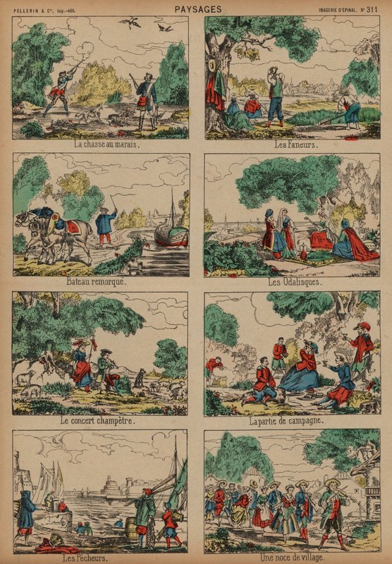 Landschaftsszenen von French School