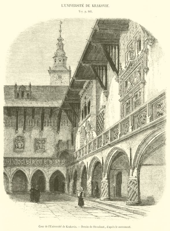 Hof der Universität von Krakau von French School
