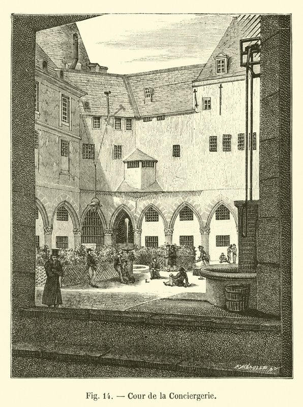 Hof der Conciergerie von French School