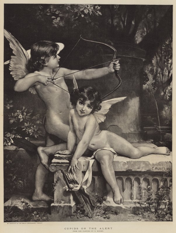 Amor auf der Lauer von French School