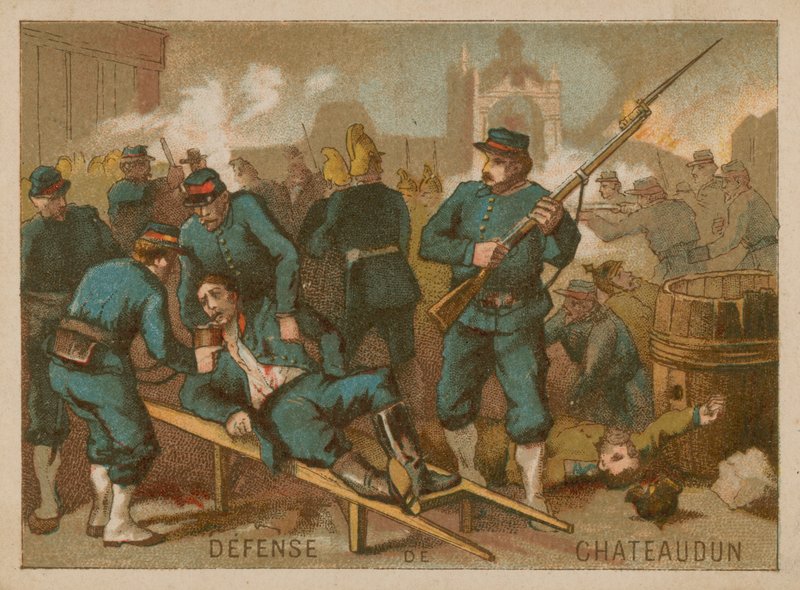 Verteidigung von Chateaudun 1870 von French School