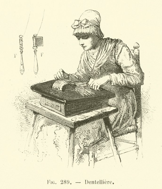 Dentelliere (Stich) von French School