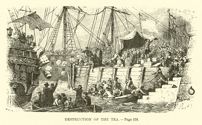 Zerstörung des Tees von French School
