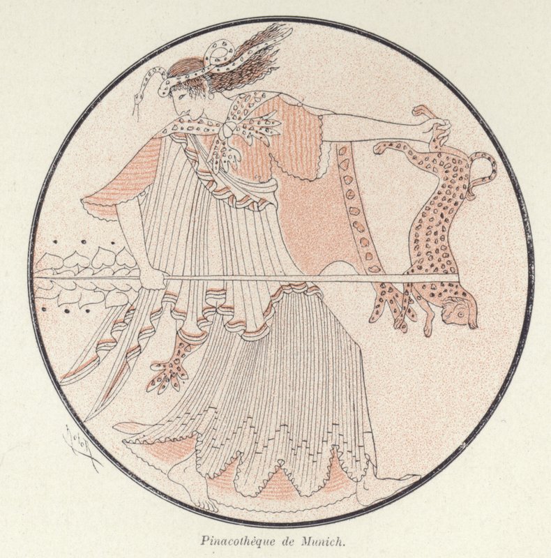 Detail der griechischen Keramik von French School