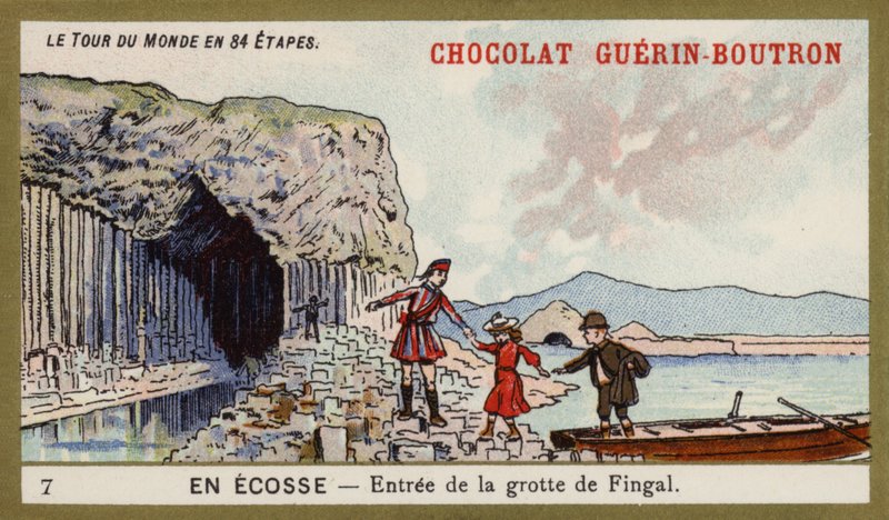 Eingang zur Fingalshöhle, Schottland von French School