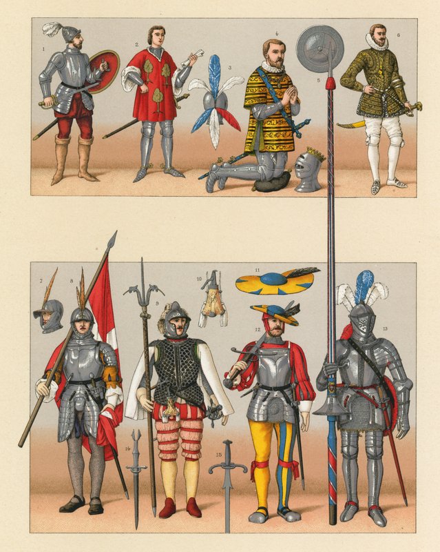 Europa XV-XVI. Jahrhundert Kostüm von French School