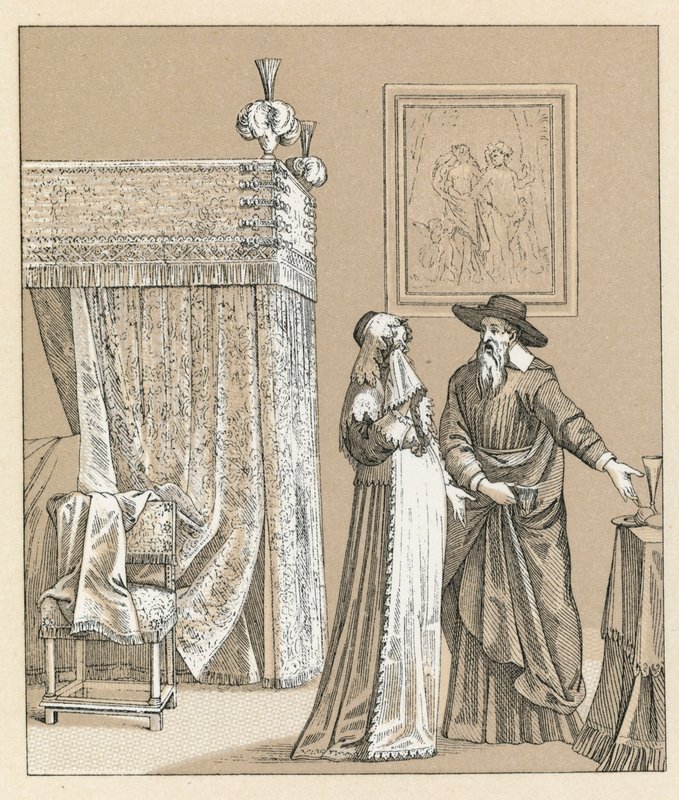 Europa XVII. Jahrhundert Kostüm von French School