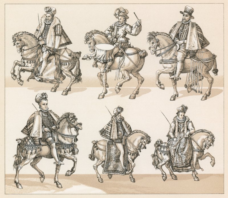 Europa XVI. Jahrhundert Kostüm von French School
