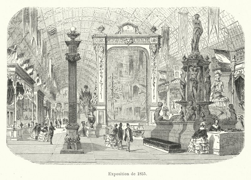 Ausstellung von 1855 (Gravur) von French School
