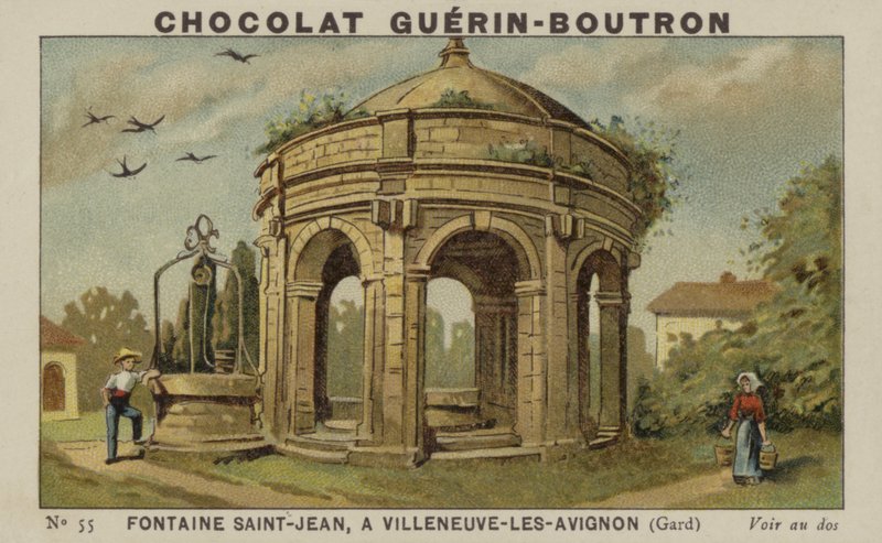 Johannesbrunnen in Villeneuve-les-Avignon, Gard von French School