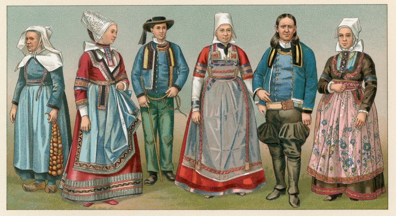 Französisches Kostüm von French School