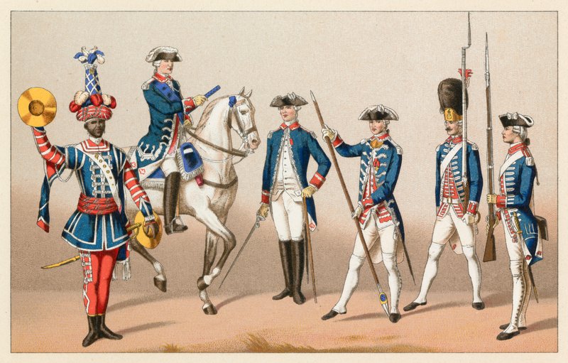 Französisches Kostüm des 18. Jahrhunderts von French School