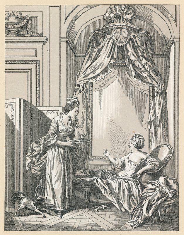 Kostüm des 18. Jahrhunderts in Frankreich von French School