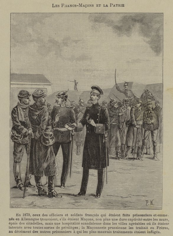 Freimaurer und Patriotismus von French School