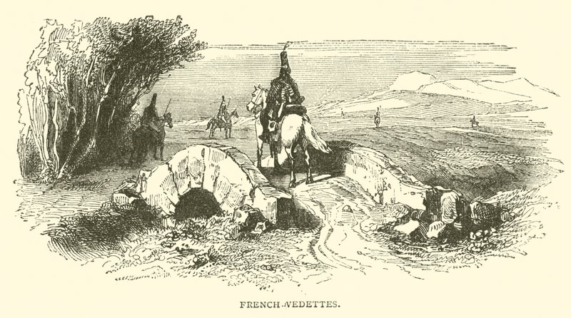 Französische Vorposten (Gravur) von French School