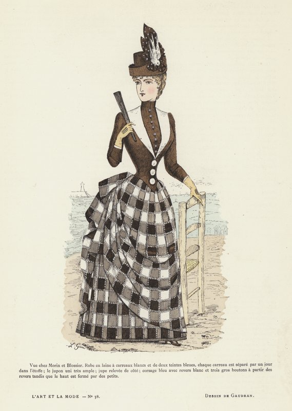Französische Modeplatte, 1885-86 von French School
