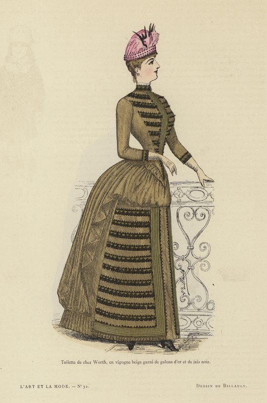 Französische Modeplatte, 1885-86 von French School