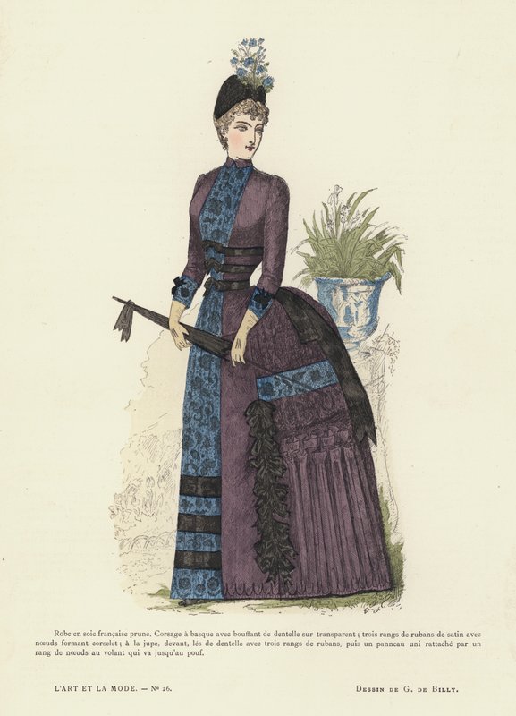 Französische Modeplatte, 1885-86 von French School