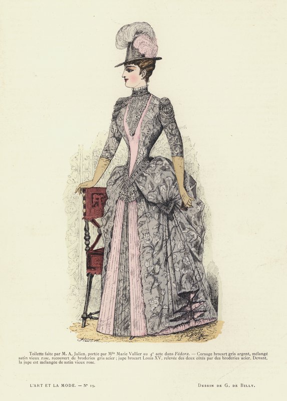 Französische Modeplatte, 1885-86 von French School
