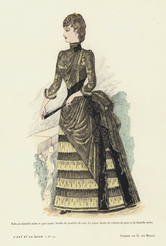 Französische Modeplatte, 1885-86 von French School