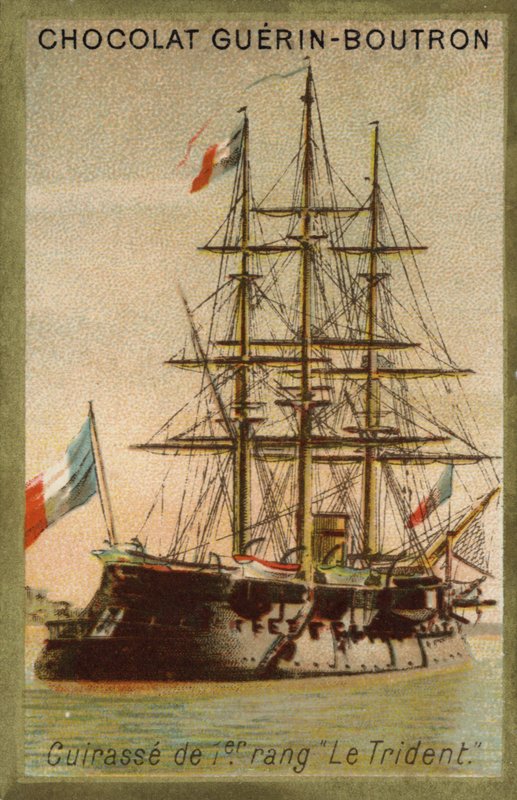 Französisches Panzerschiff Trident von French School