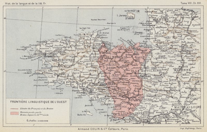 Sprachgrenze des Westens von French School