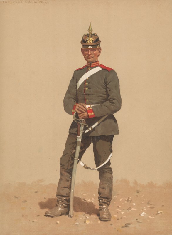 Gardekürassier, Regt, Wachanzug von French School