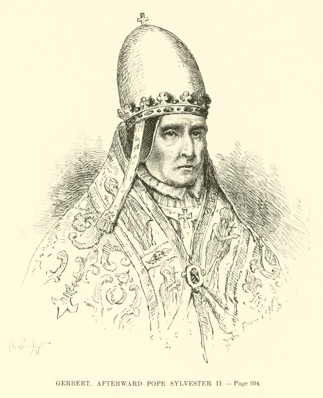 Gerbert, später Papst Silvester II. von French School