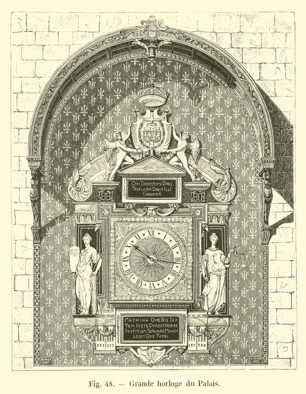 Große Uhr des Palastes von French School