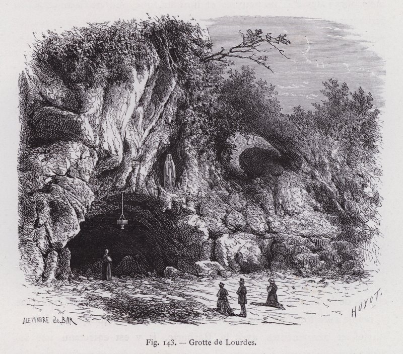 Grotte von Lourdes von French School