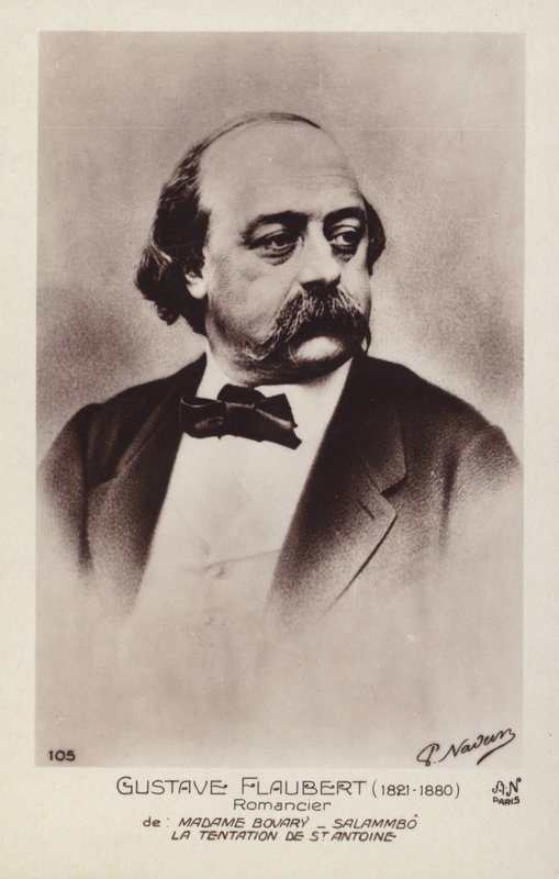 Gustave Flaubert (1820-1881), französischer Romanautor von French School