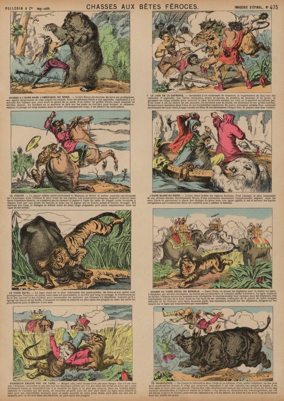 Jagd auf wilde Tiere von French School