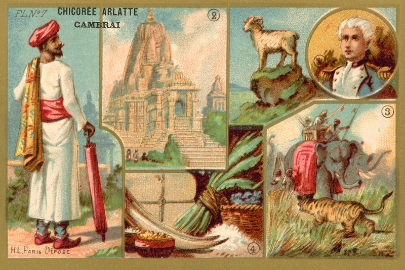 Indien (Chromolitho) von French School